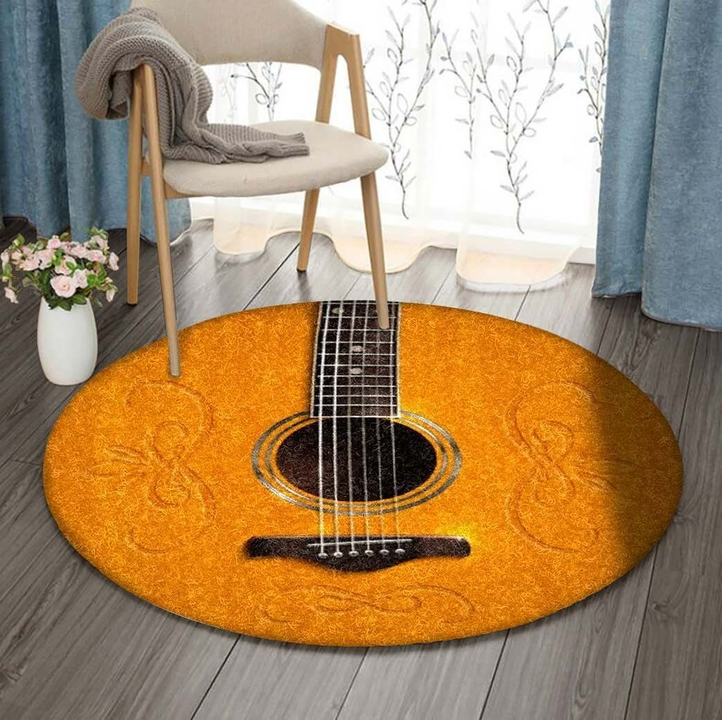 Guitar Round Carpet