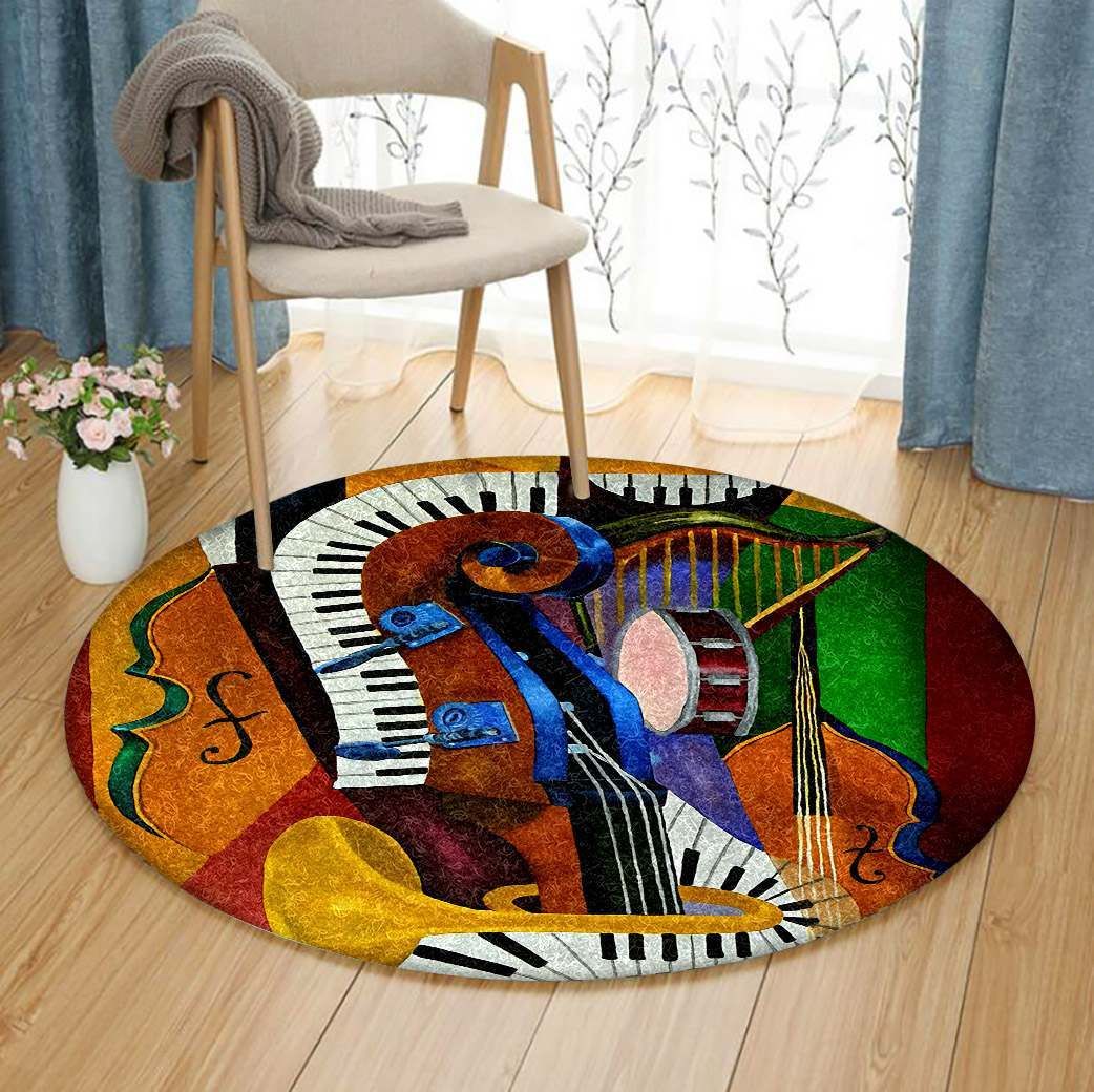 Guitar Round Carpet