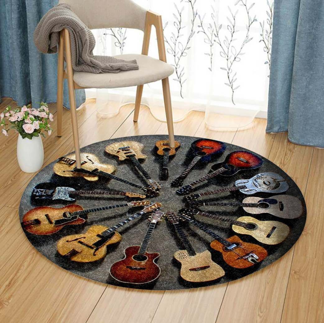 Guitar Round Carpet