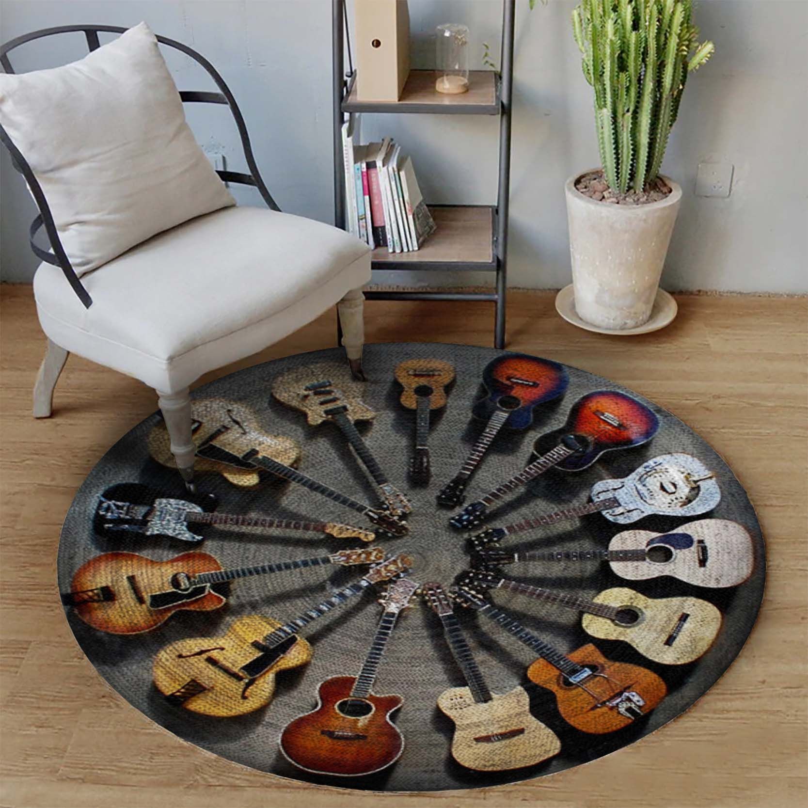 Guitar Round Carpet