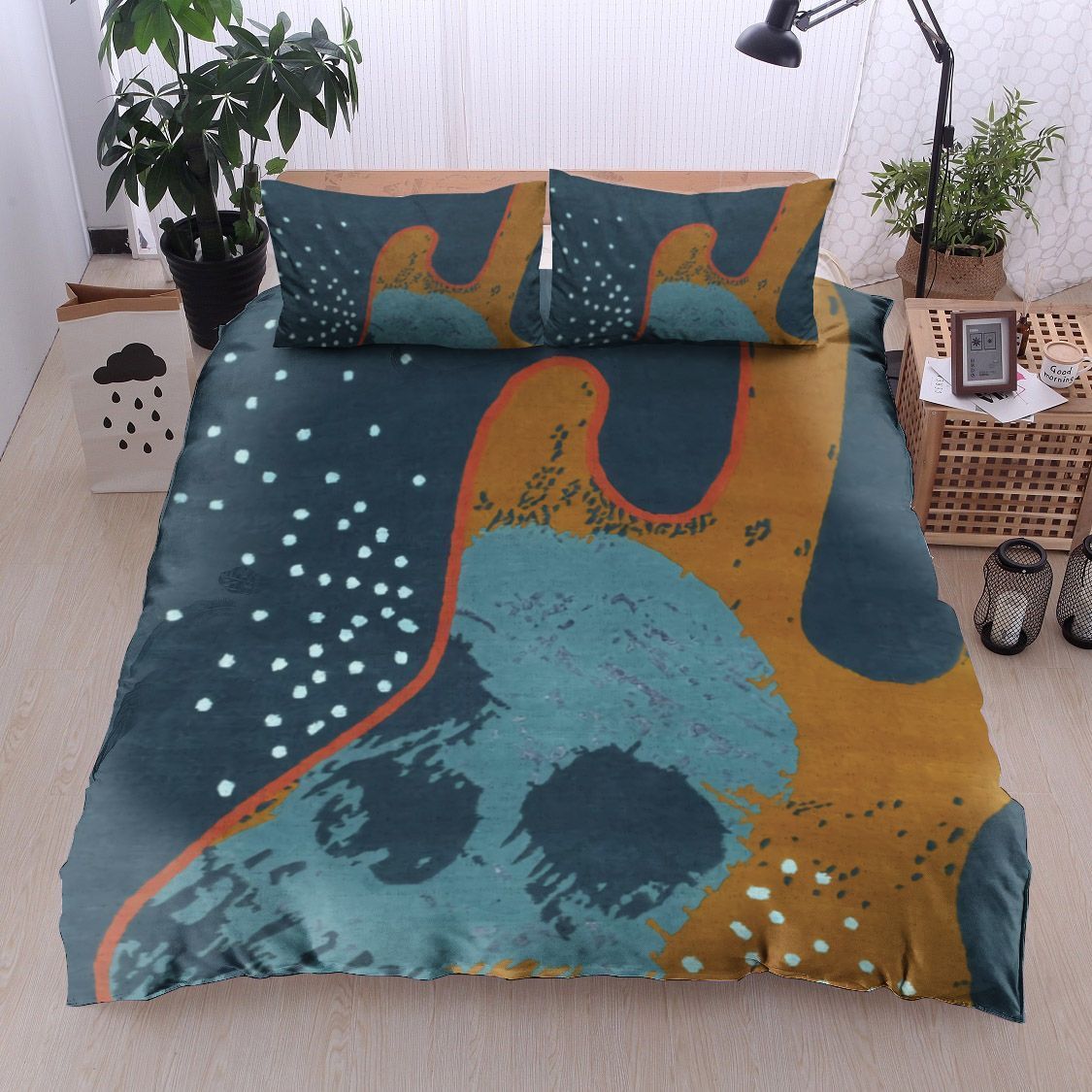 Guitar Skull Bedding Set