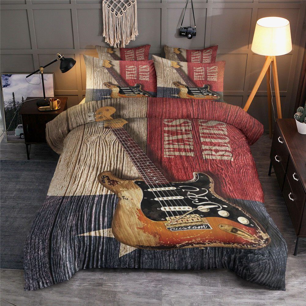 Guitar Texas Rules Bedding Set