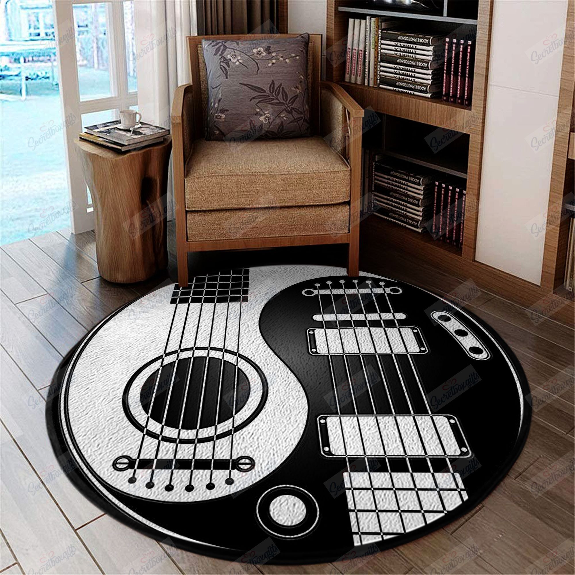 Guitar Round Carpet