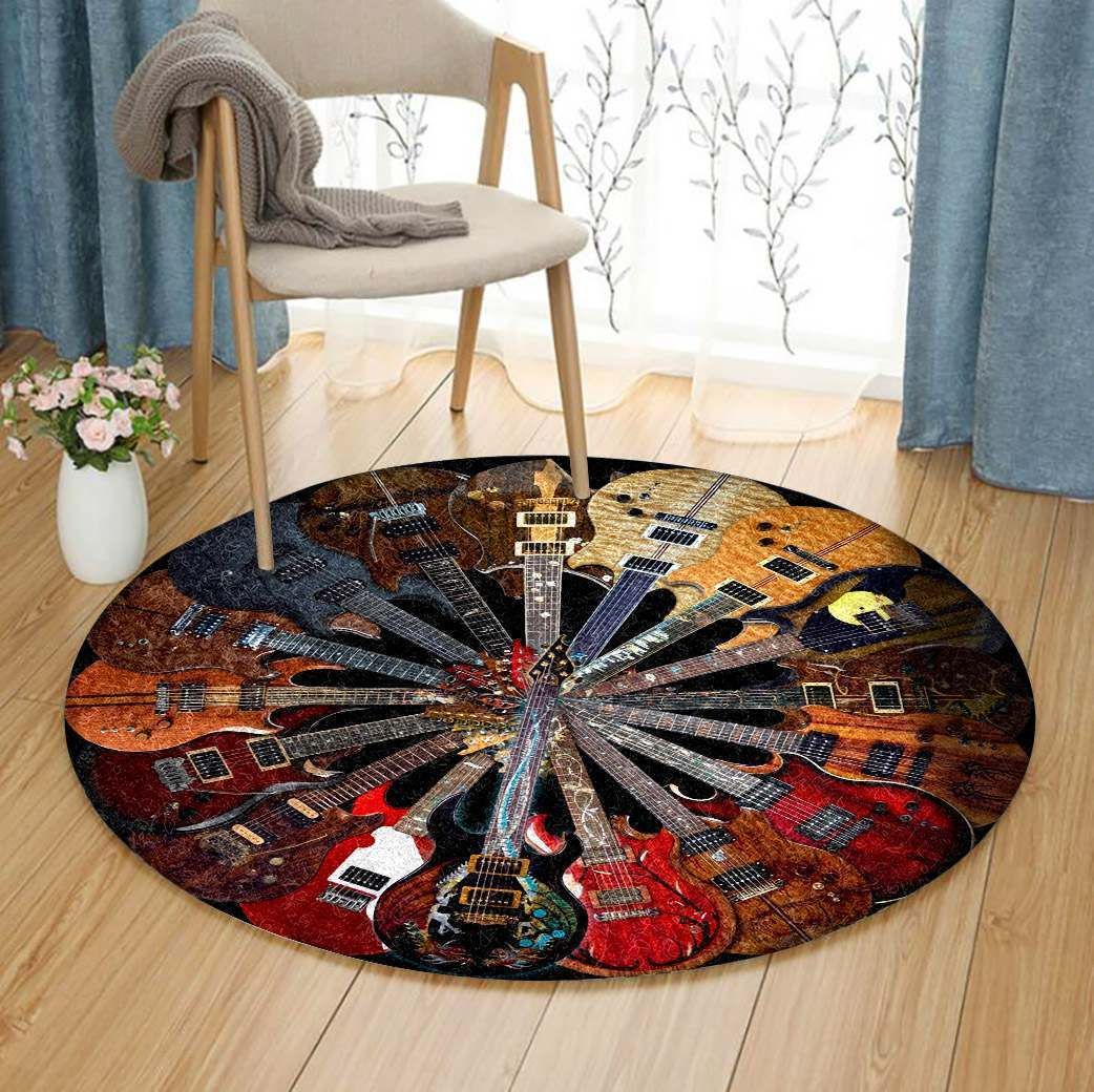 Guitar Round Carpet