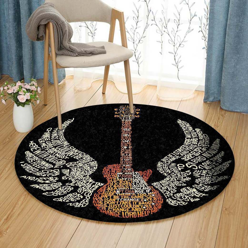 Guitar Round Carpet