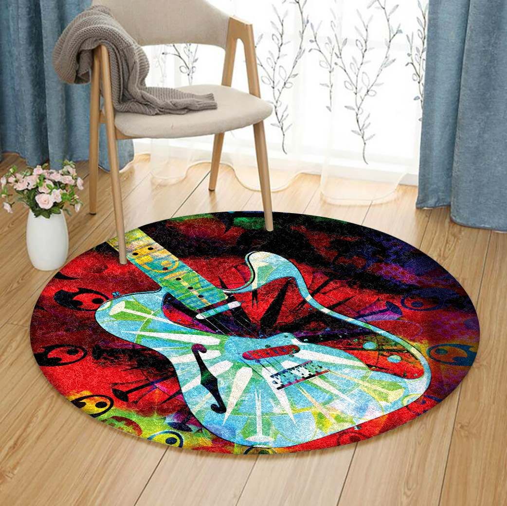 Guitar Round Carpet