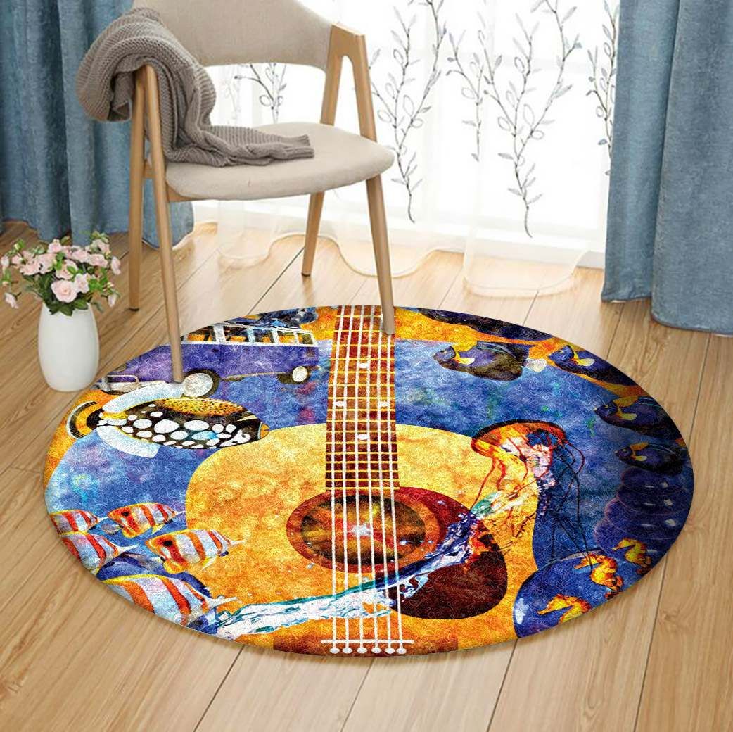 Guitar Round Carpet