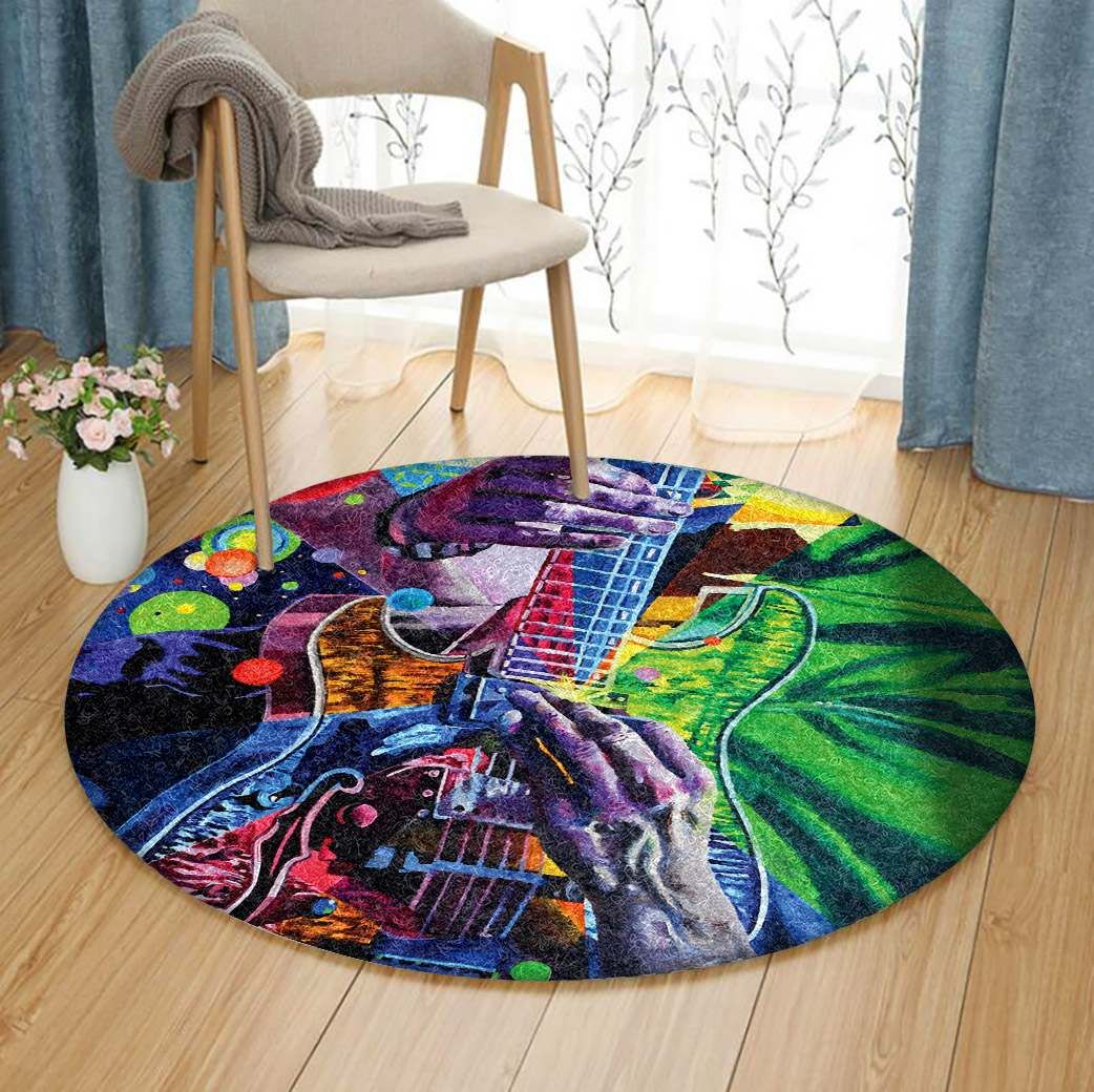 Guitar Round Carpet