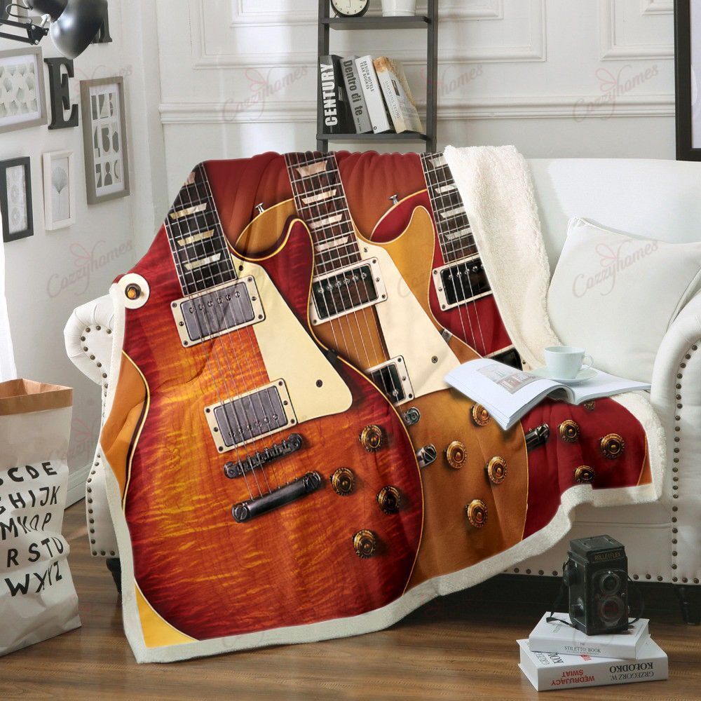 Guitar Fleece Blanket