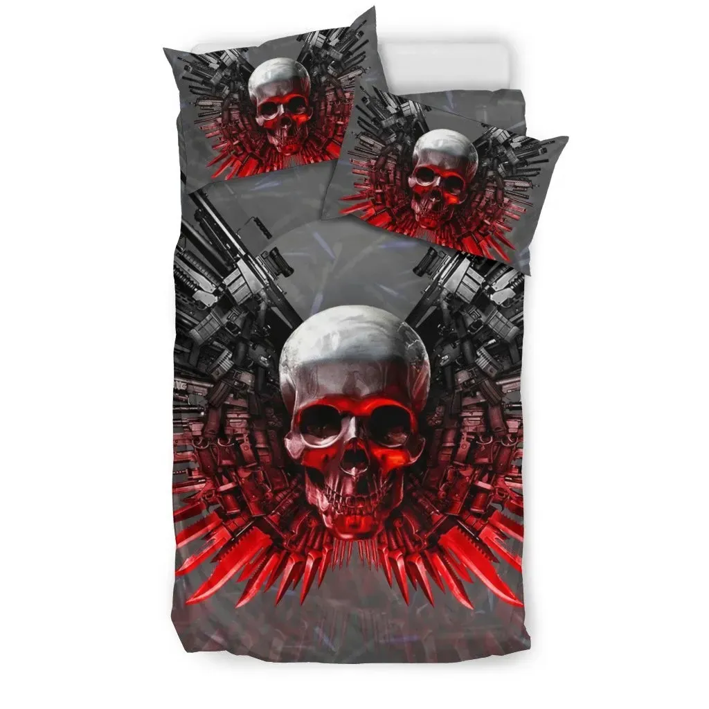 Gun And Skull Art Gs Cl Bedding Set