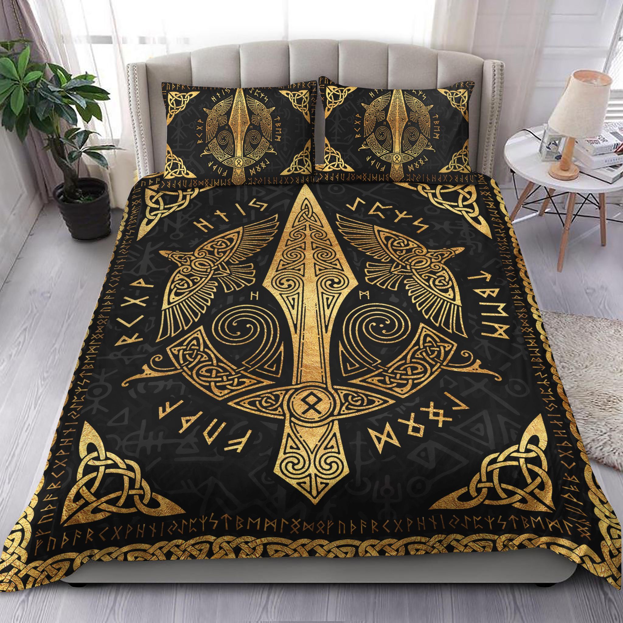 Gungnir Essential Raven Viking Bedding Set