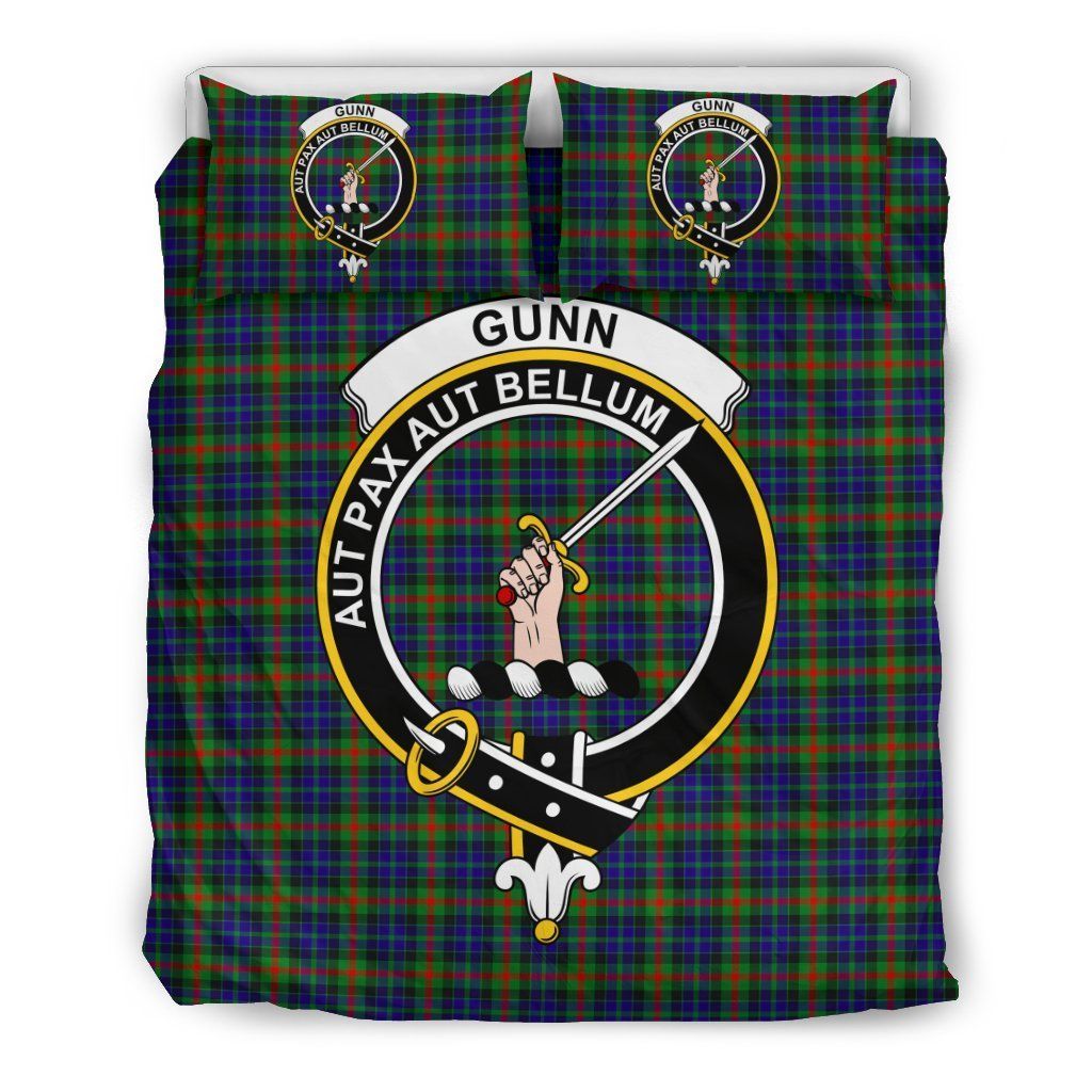 Gunn Tartan Clan Badge Tartan Bedding Set