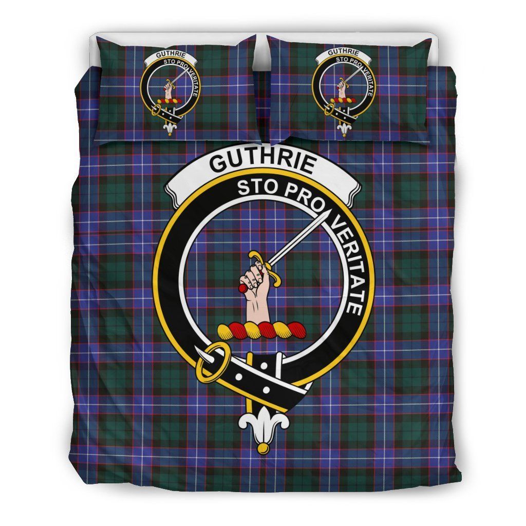 Guthrie Clan Badge Tartan Bedding Set
