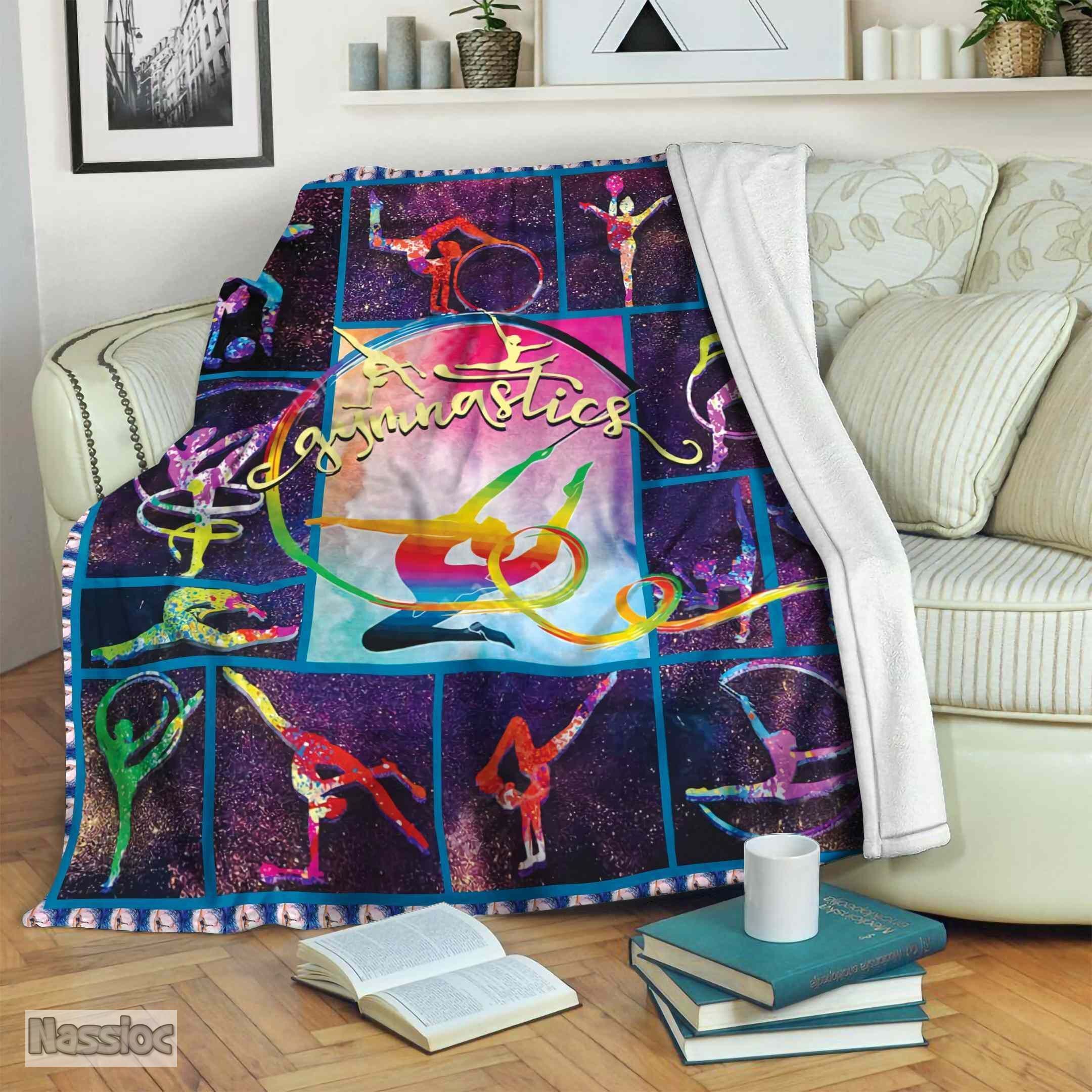 Gymnastics Fleece Blanket