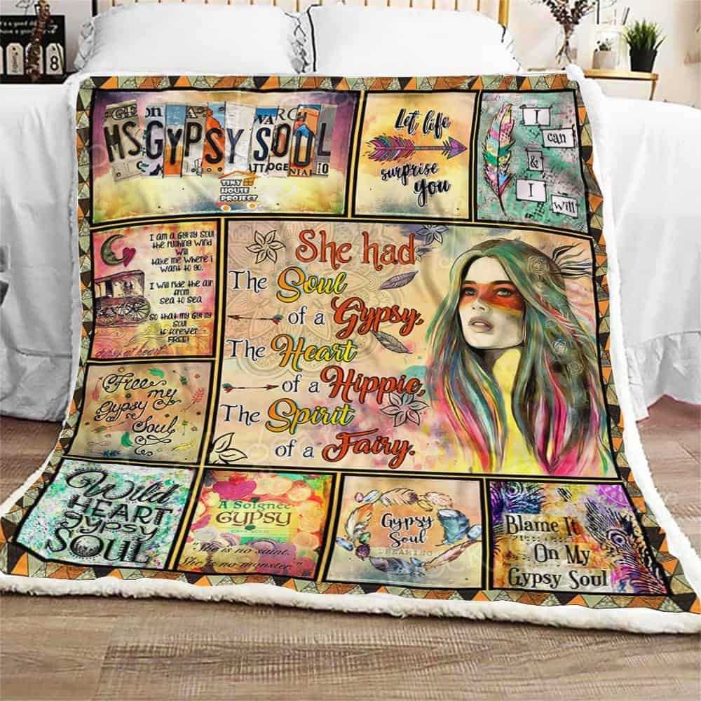 Gypsy Soul Fleece Blanket
