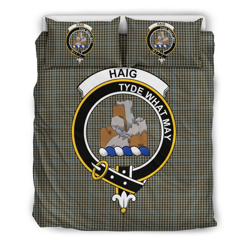 Haig Check Clan Badge Tartan Bedding Set