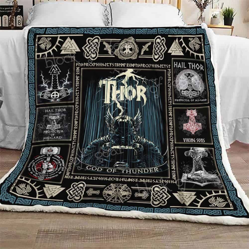 Hail Thor Fleece Blanket