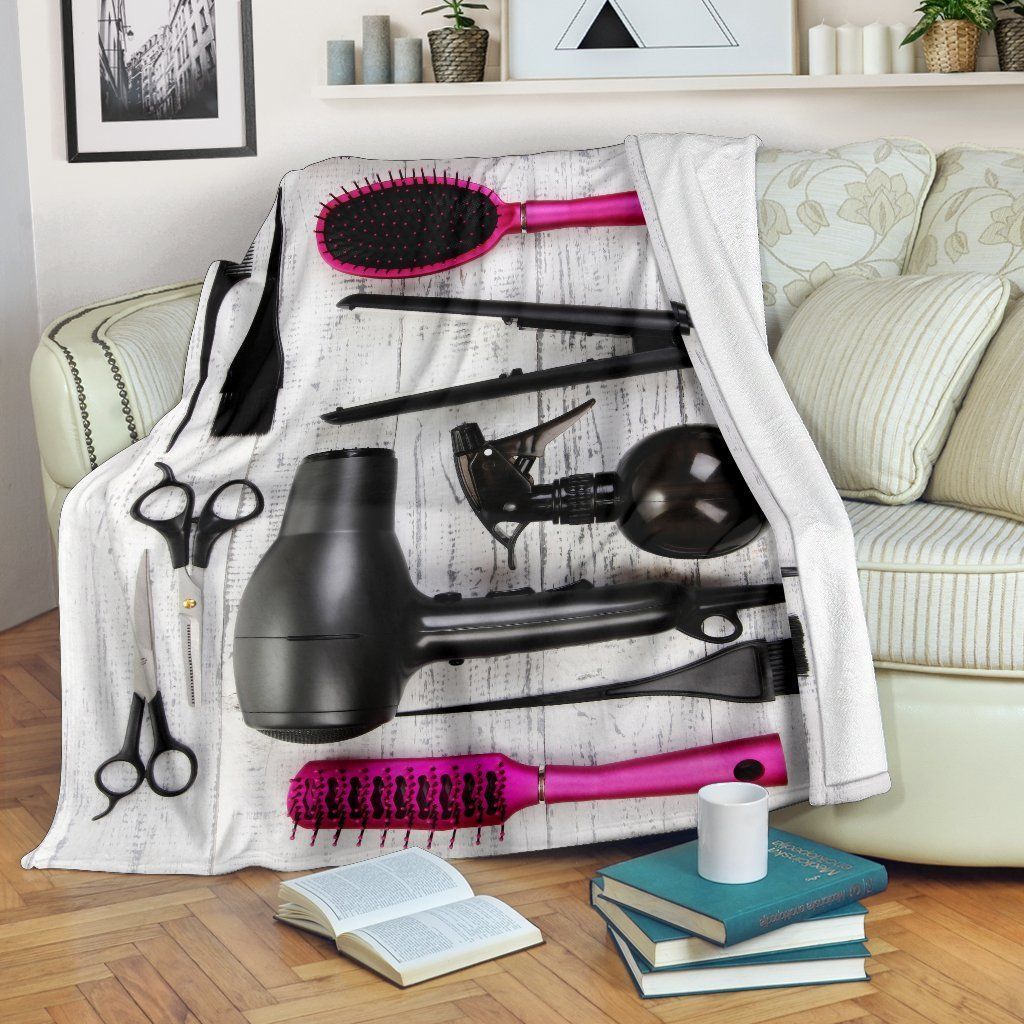 Hair Essentials Hairstylist Sherpa Fleece Blanket