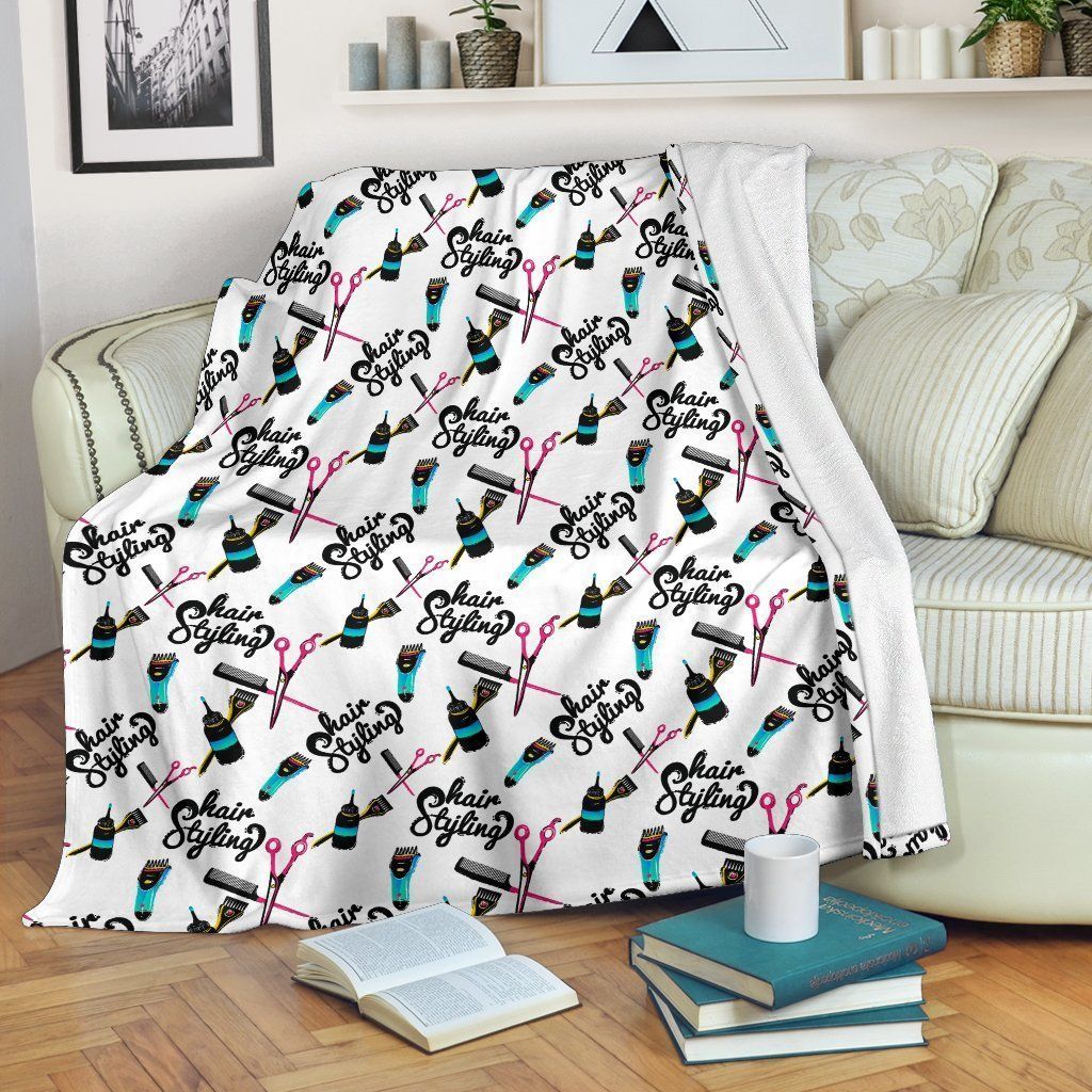 Hair Stylinghairstylist Sherpa Fleece Blanket