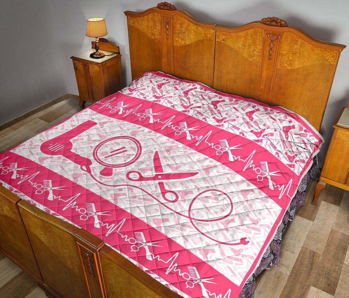 HAIR STYLIST LOVE PINK QUILT DHC281111563DD