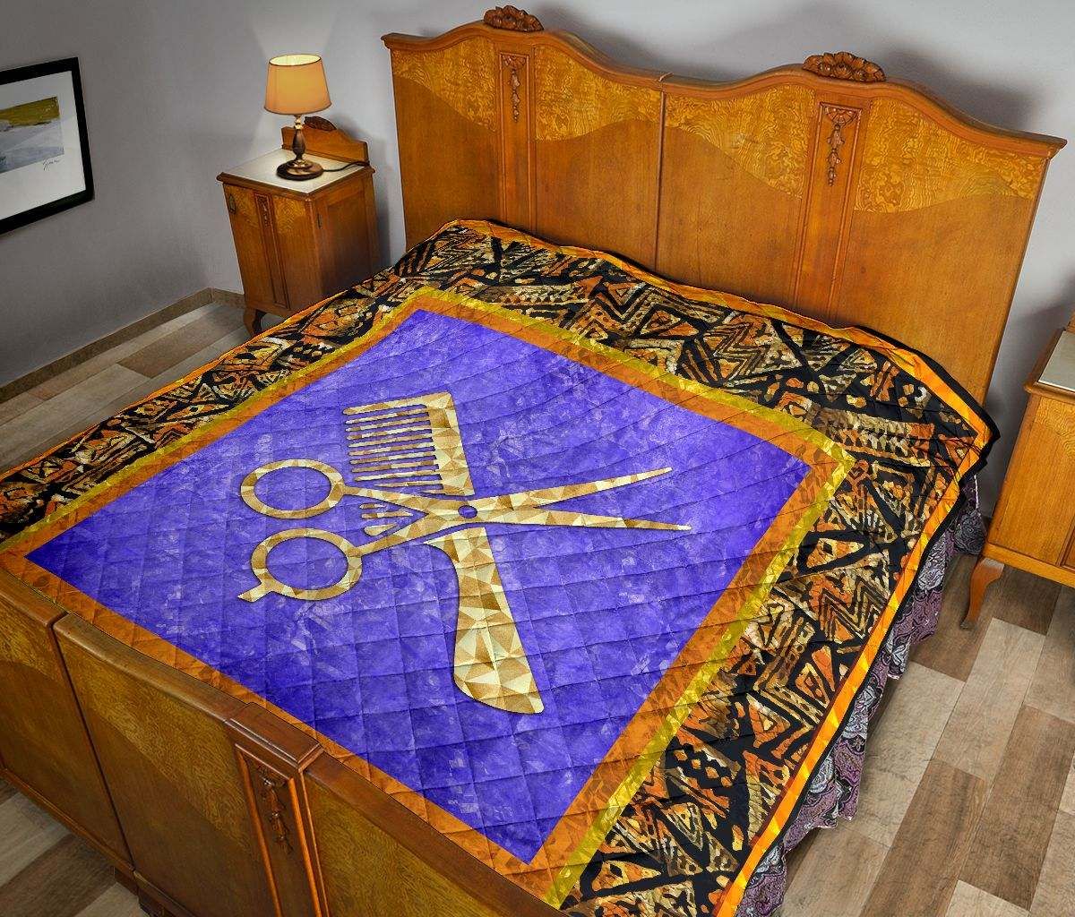 HAIR STYLIST MOTIFS PATTERN QUILT DHC281111549DD