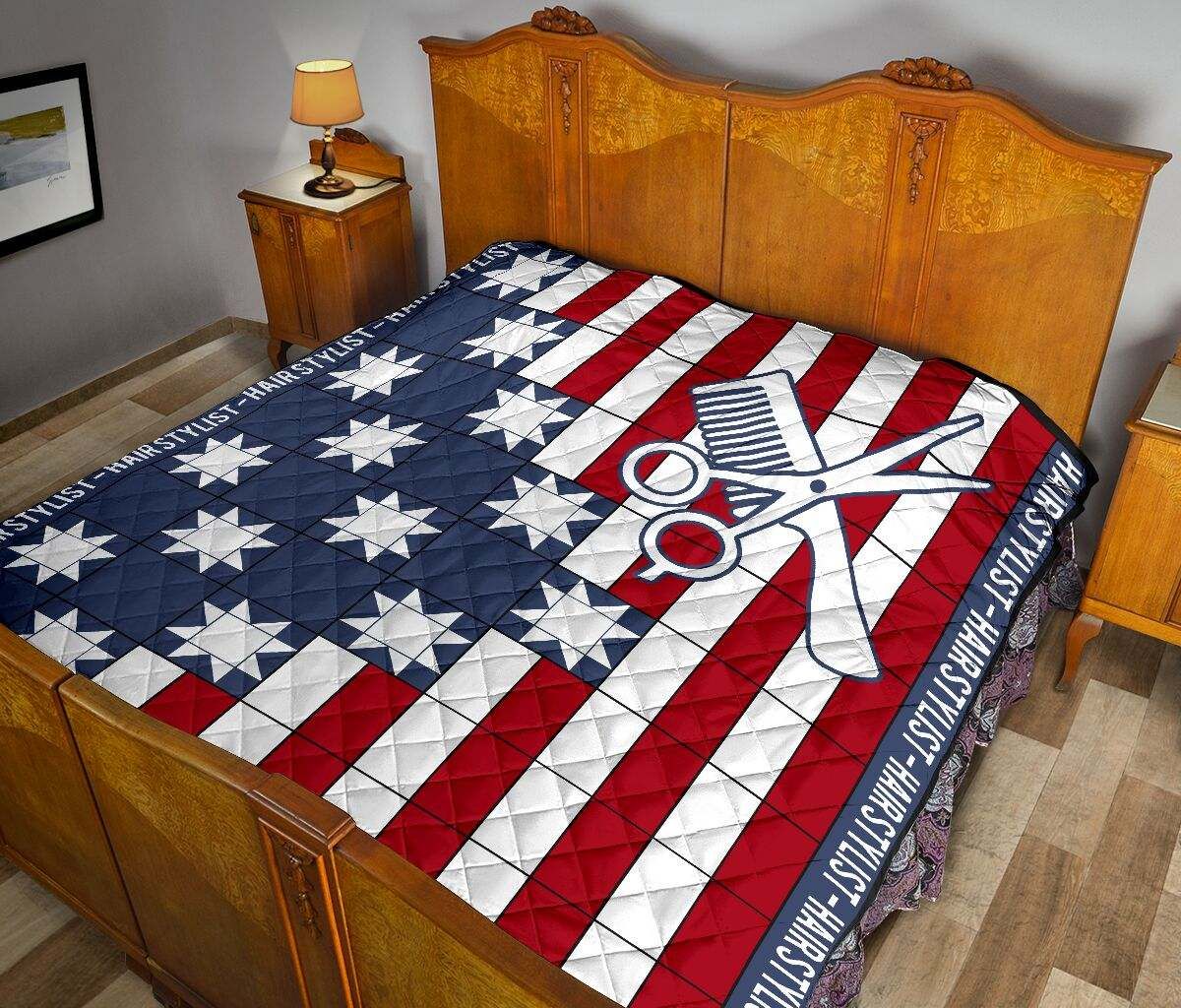 HAIR STYLIST USA PATRIOTIC QUILT DHC281111582DD