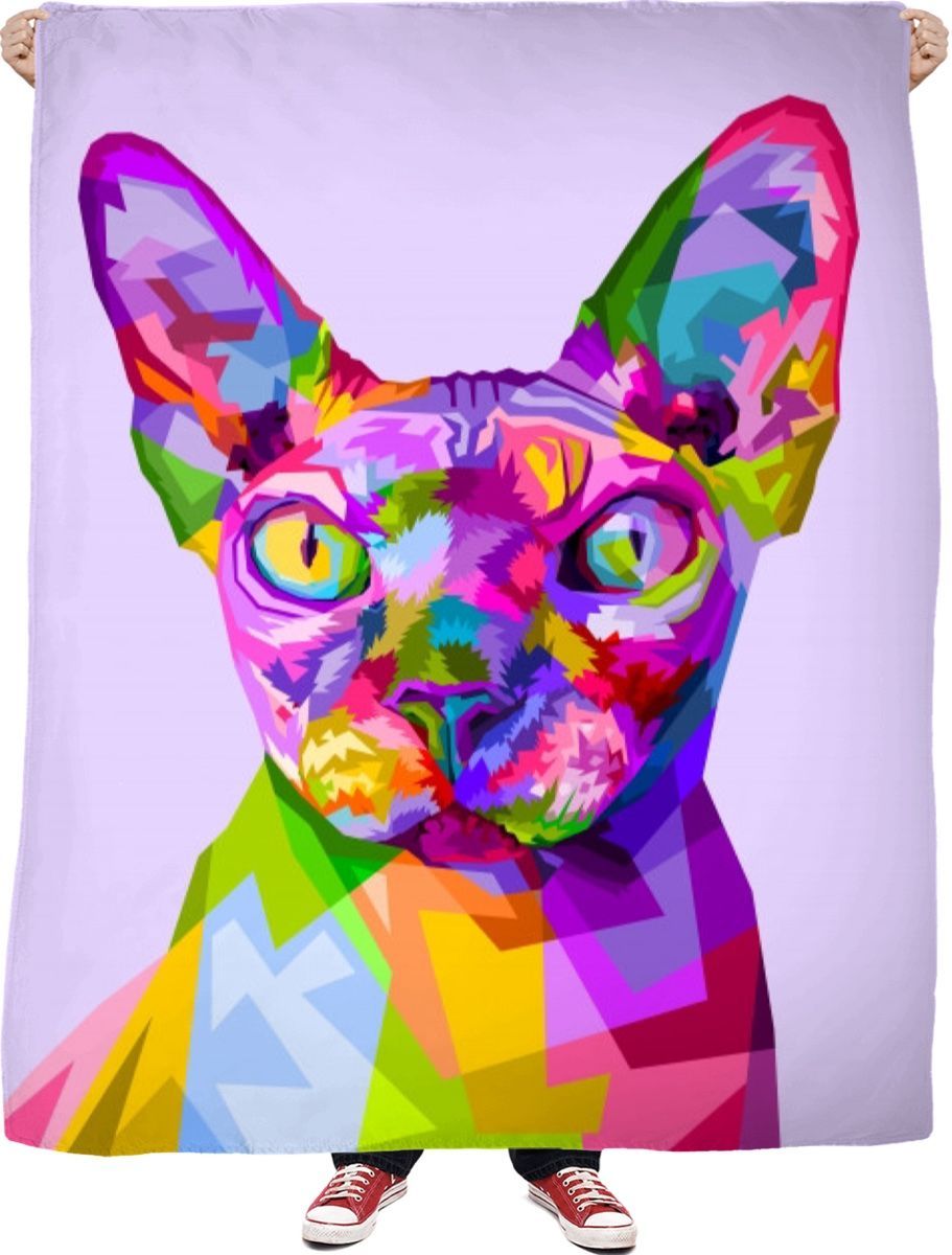 Hairless Cat Sherpa Fleece Blanket