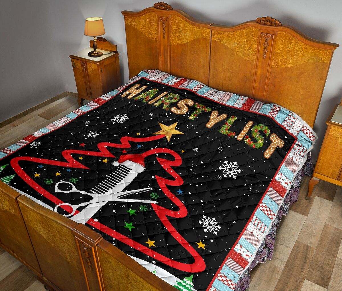 hairstylist christmas tree quilt DHC281111598DD