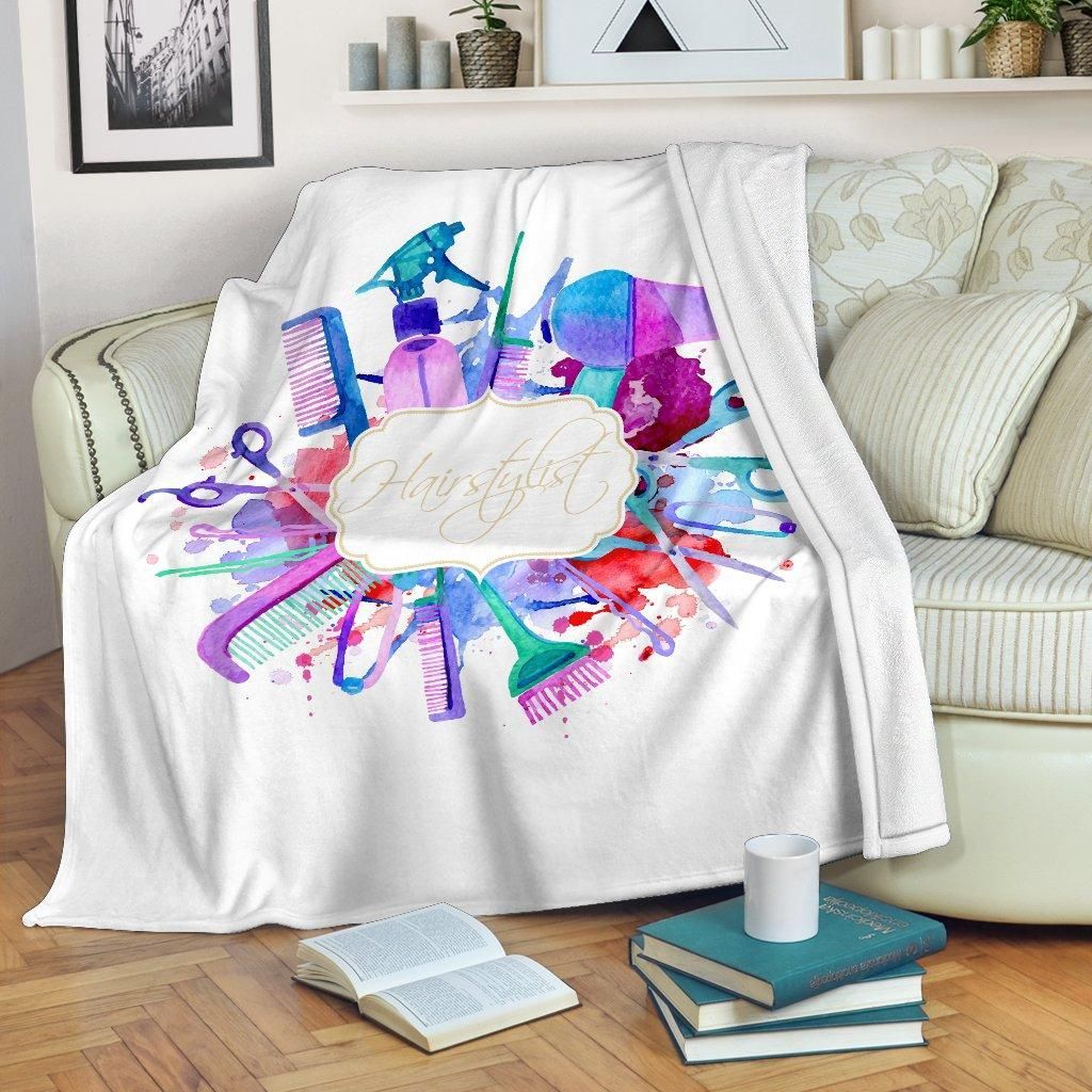 Hairstylist Sherpa Fleece Blanket