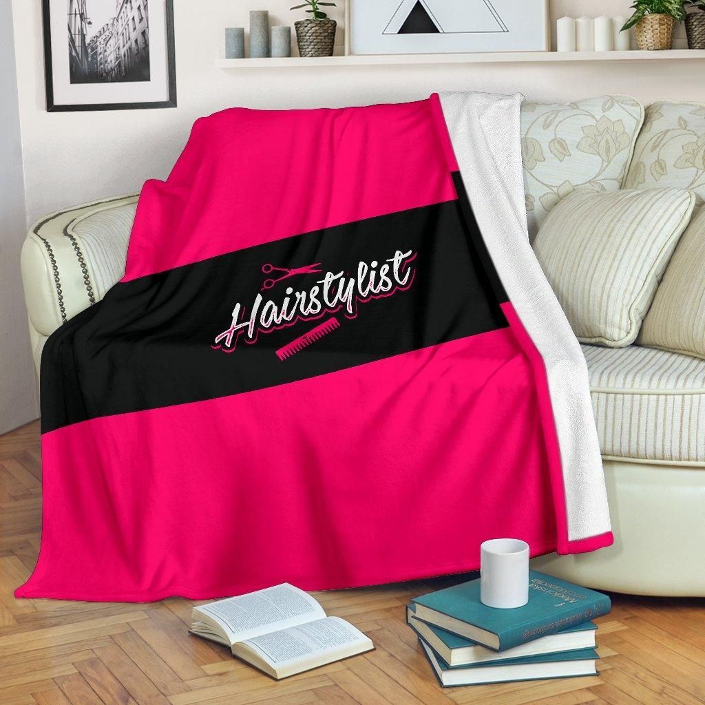 Hairstylist Sherpa Fleece Blanket