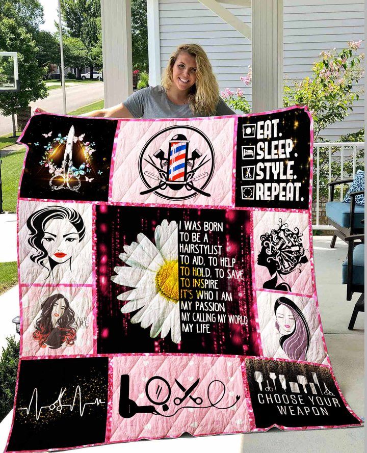 Hairstylist Love Quilt Blanket DHC1402782TD