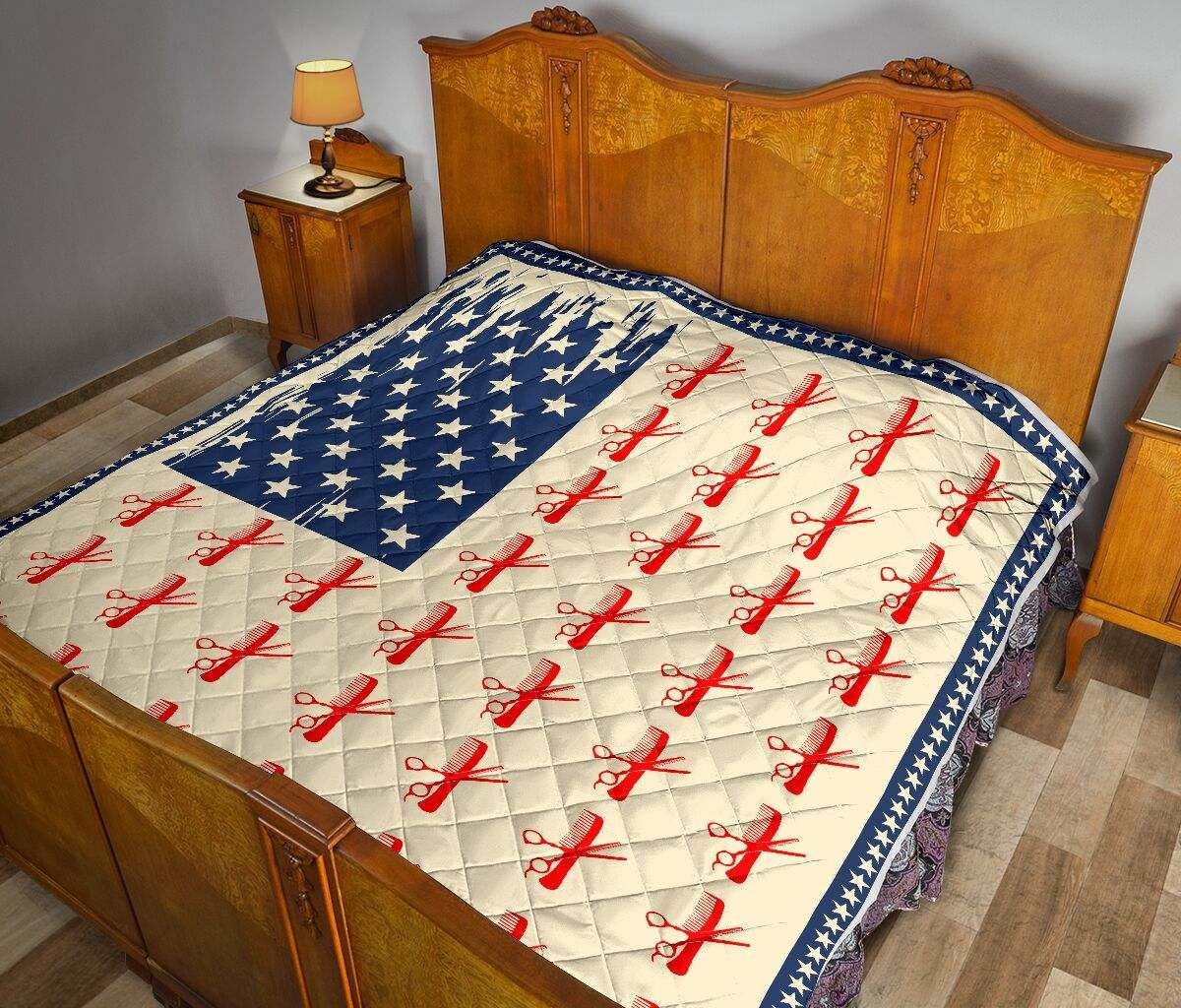 HAIRSTYLITS AMERICAN FLAG QUILT DHC281111573DD