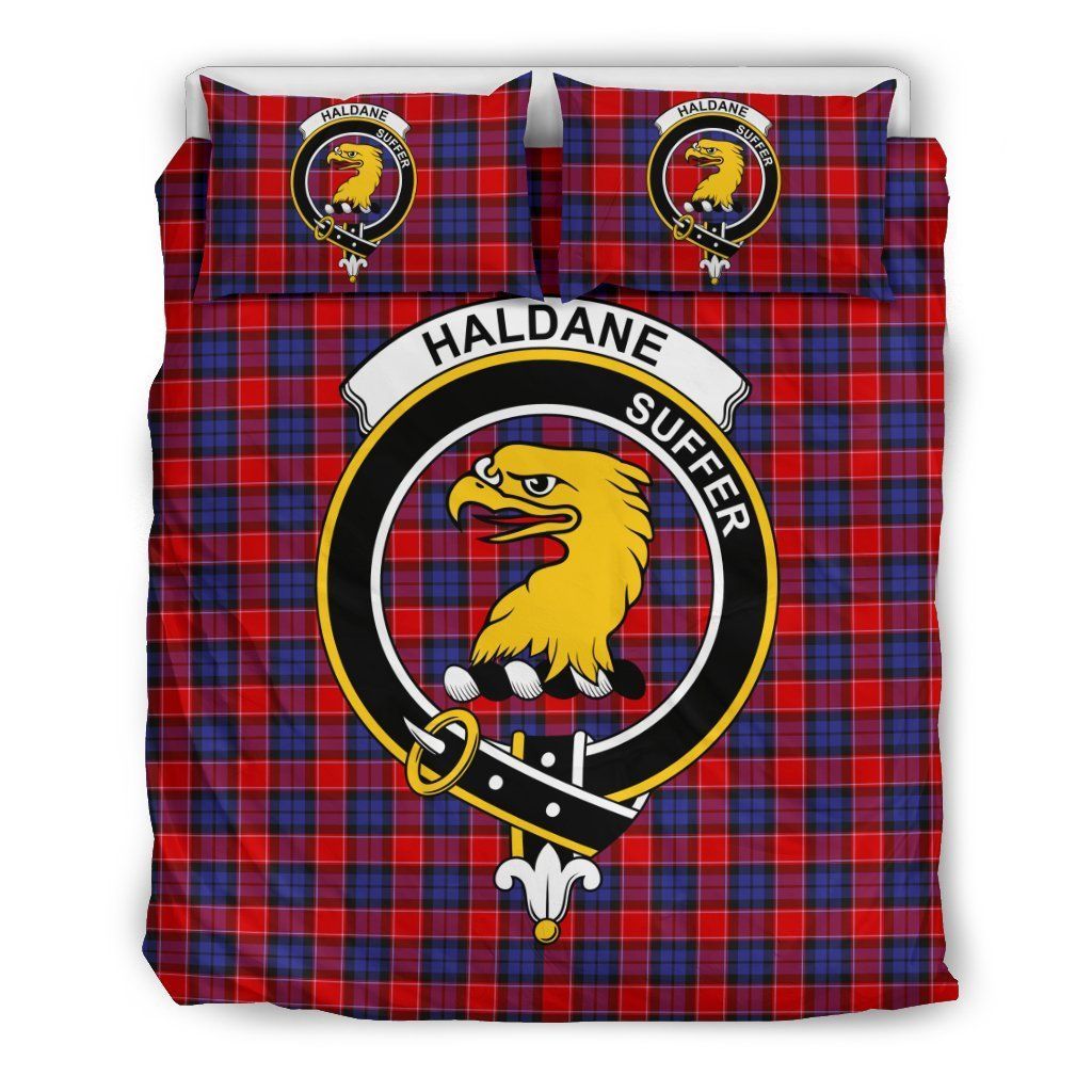 Haldane Clan Badge Tartan Bedding Set