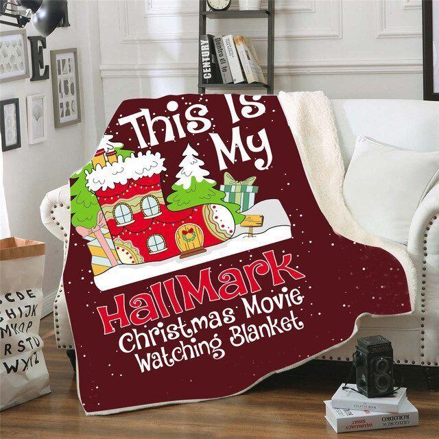 Hallmark Chrismas Movie Sherpa Fleece Blanket