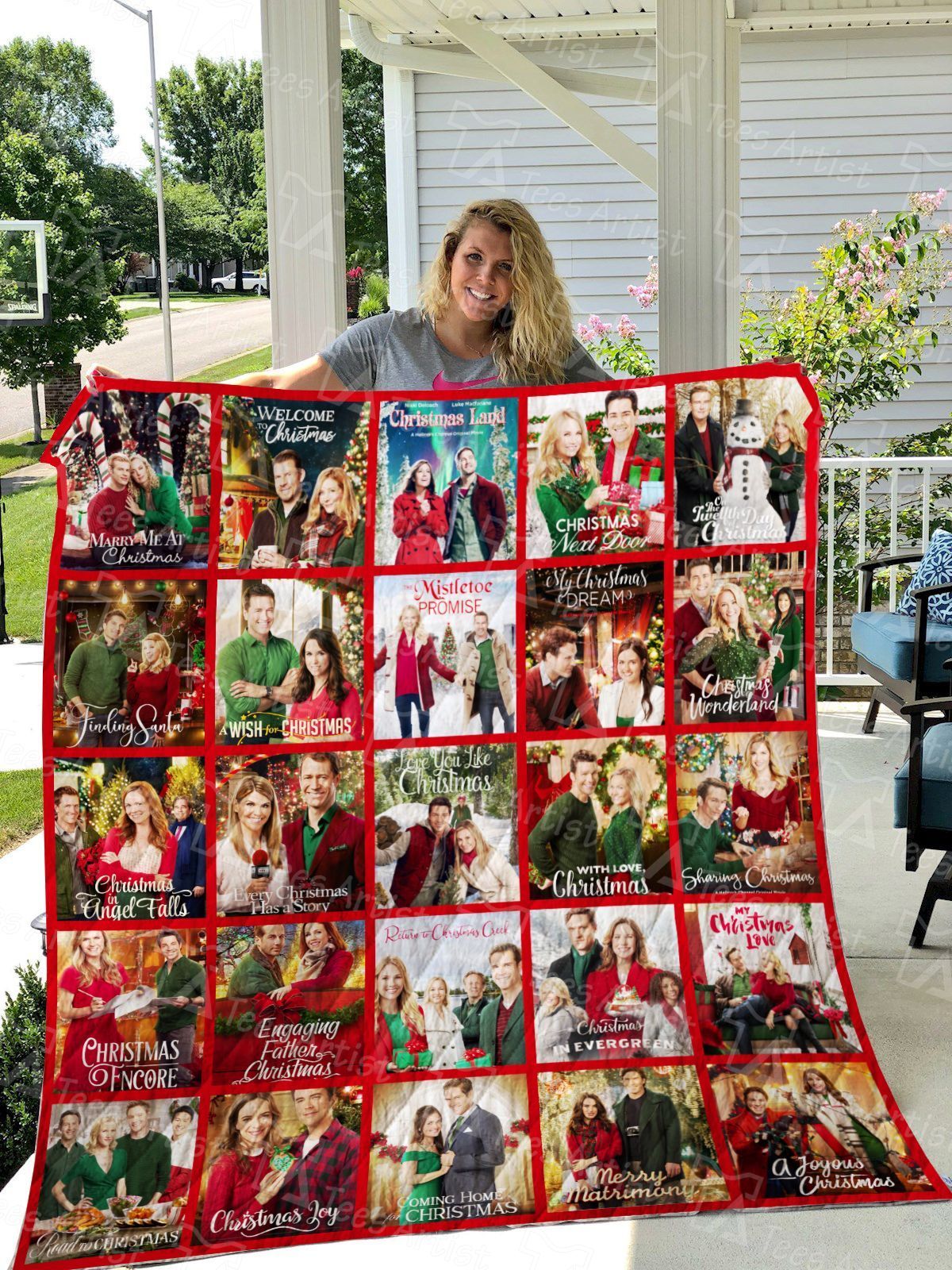 Hallmark Christmas Quilt Blanket 0728 DHC3003617DD