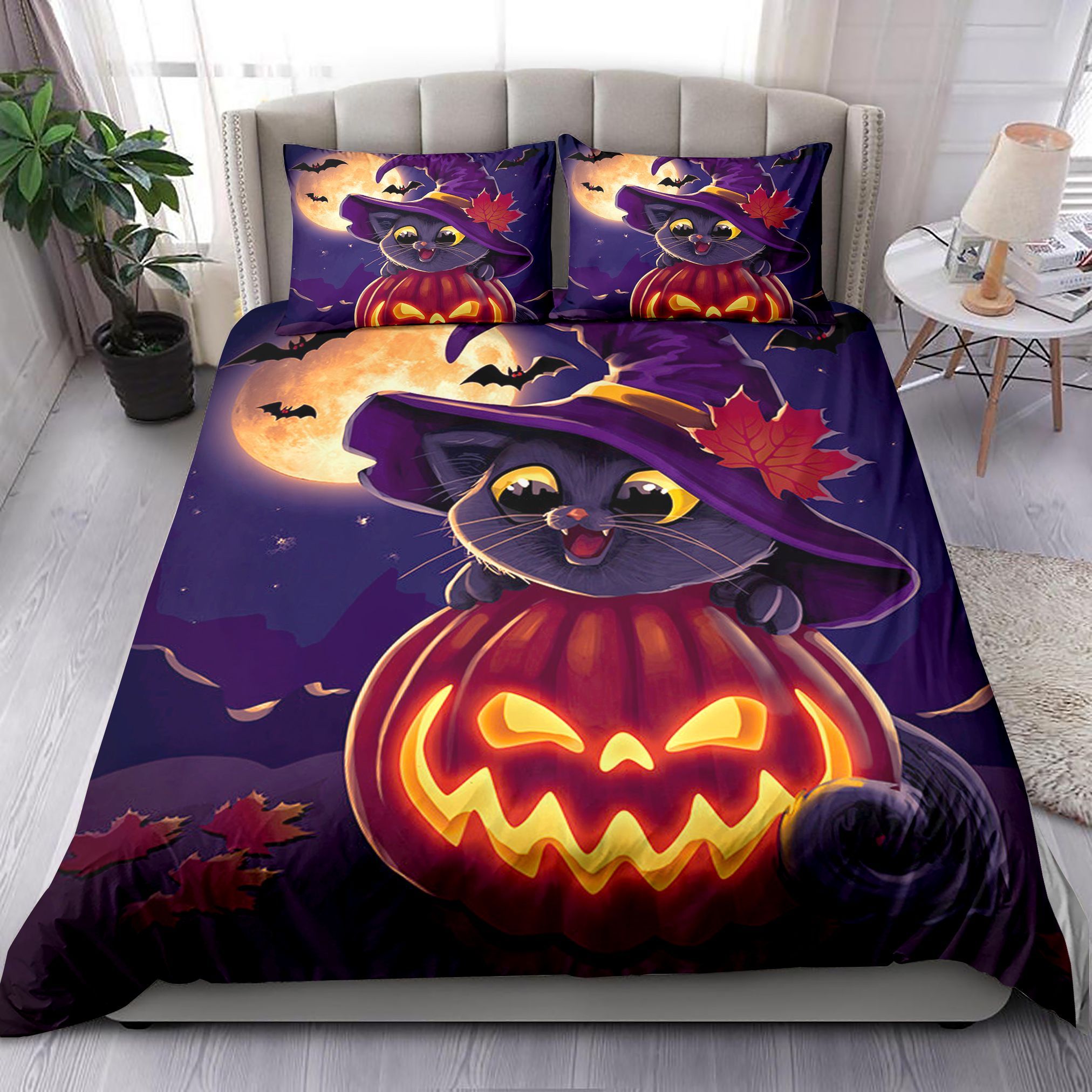 Halloween Cat Bedding Set