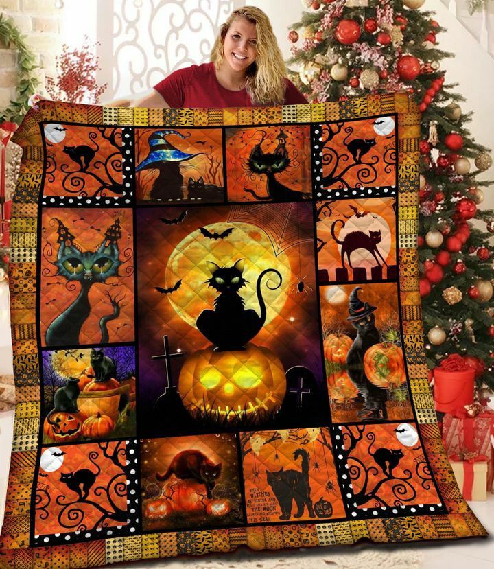 Halloween Cat DD1909209CL Quilt Blanket