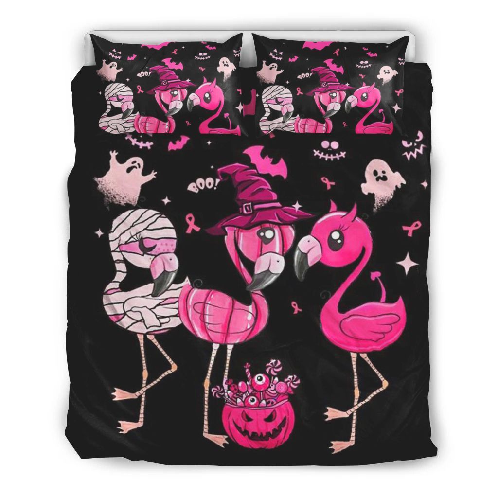 Halloween Flamingo Bedding Set