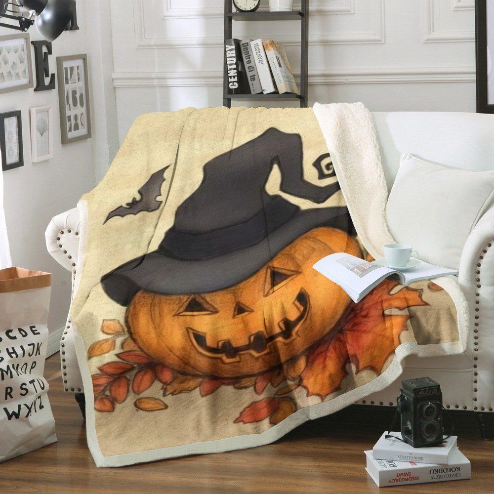 Halloween Sherpa Fleece Blanket