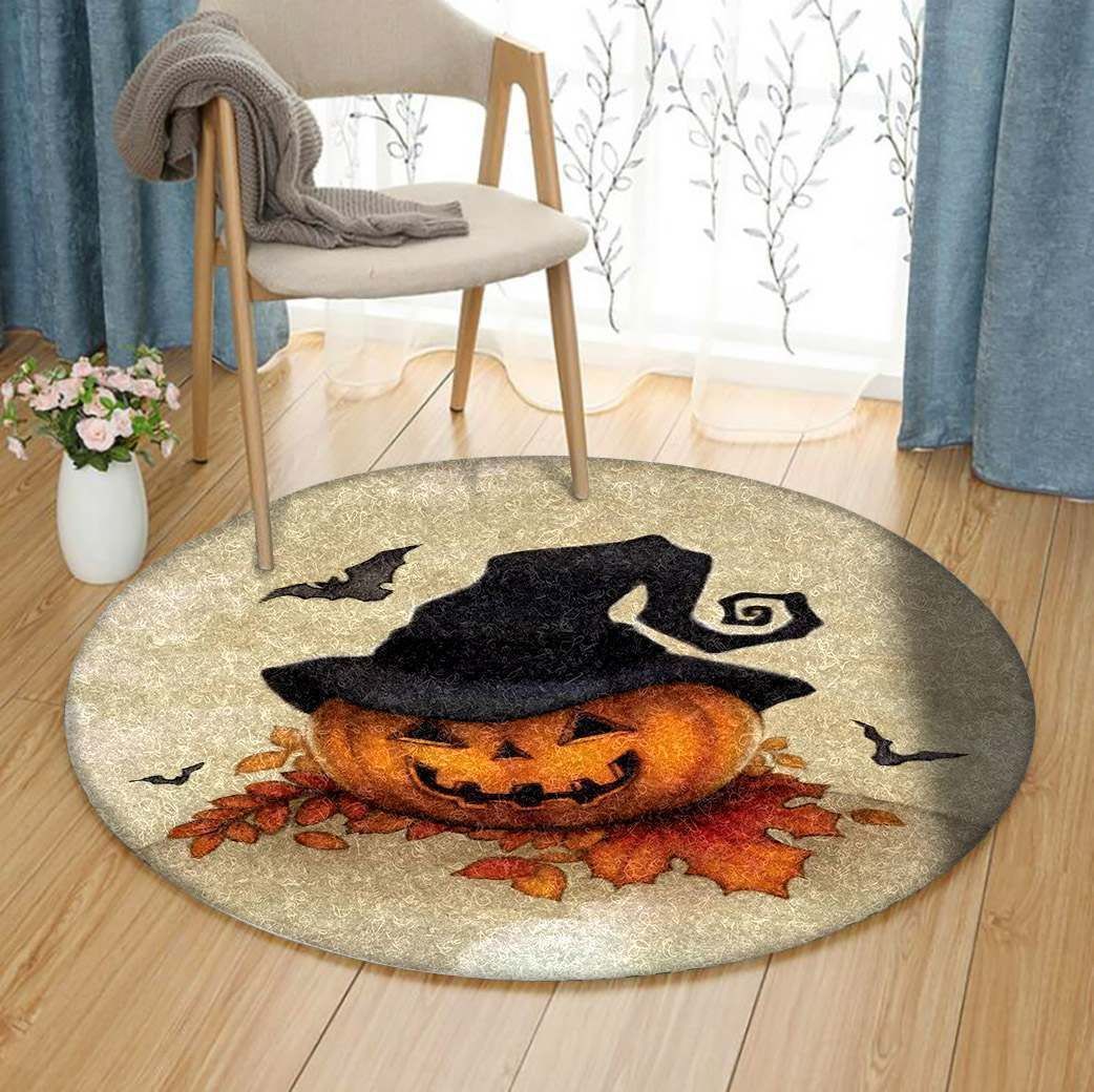 Halloween Round Carpet