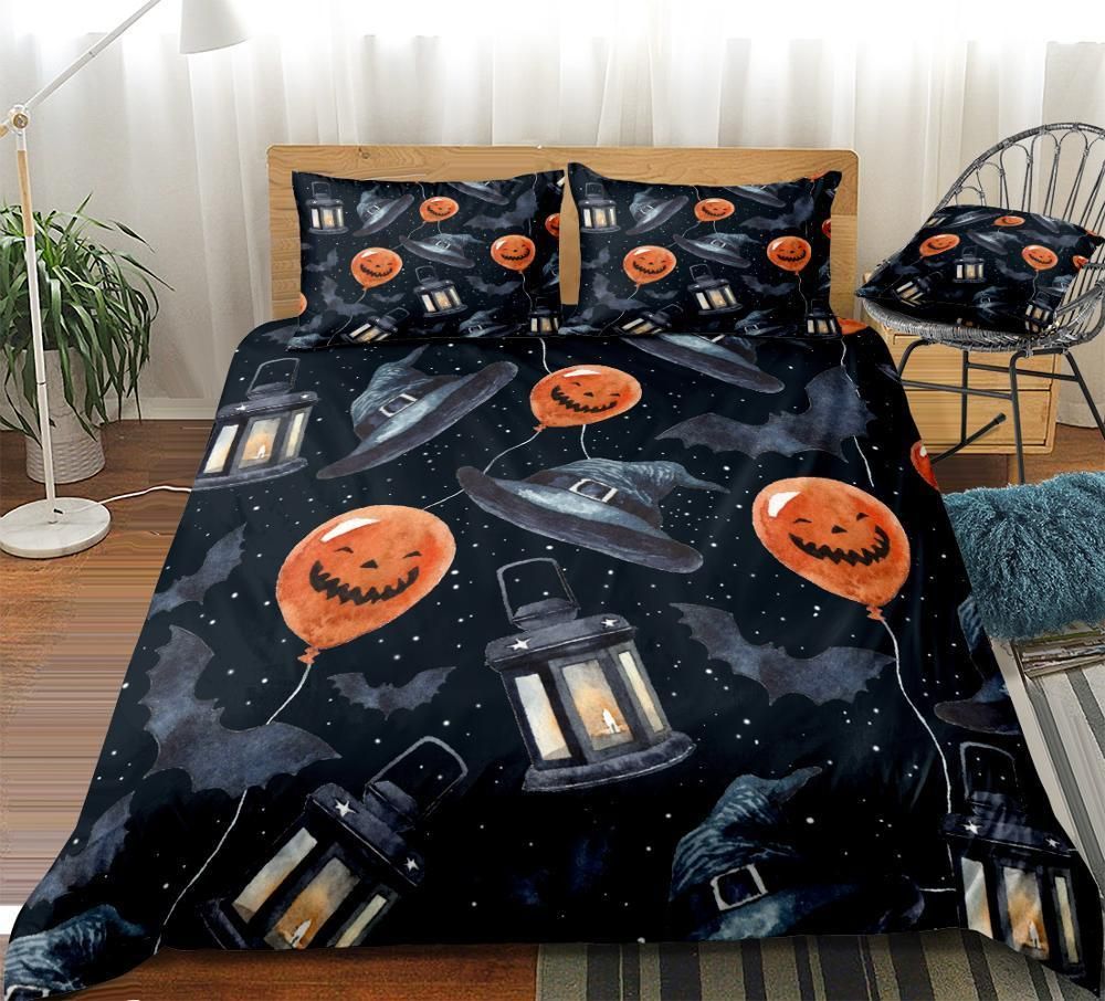 Halloween Kids Balloon Smile Lamp Bedding Set