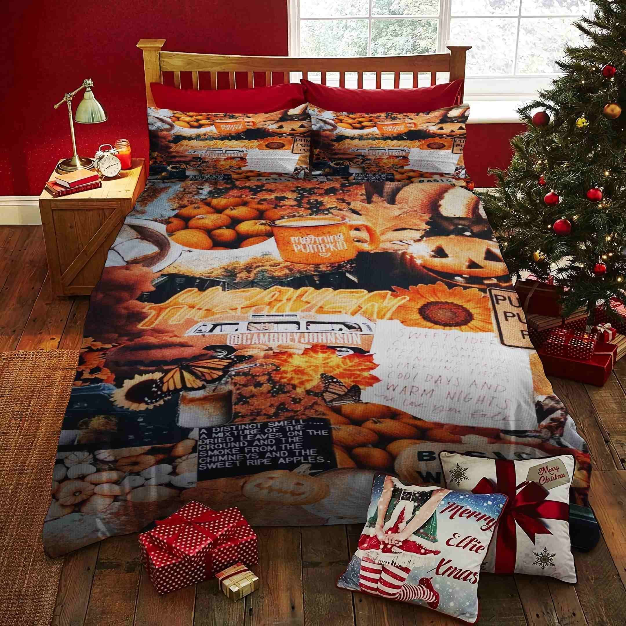 Halloween Morning Pumpkin Bedding Set