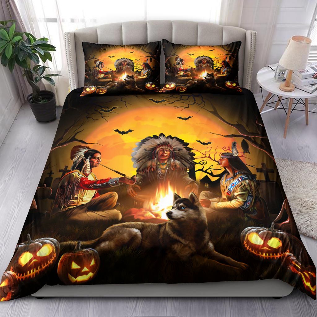 Halloween Native American Bedding Set