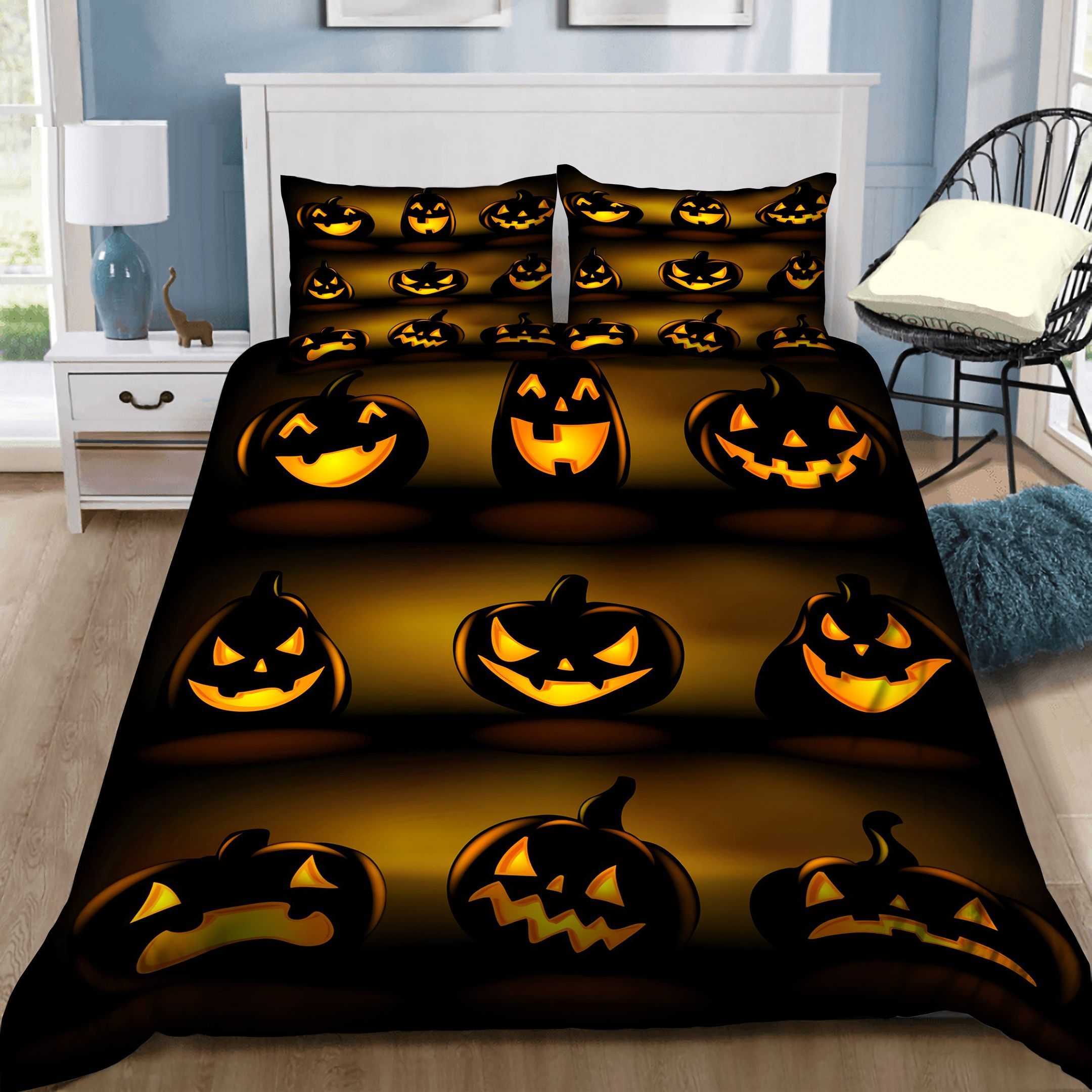 Halloween Pumpkin Bedding Set