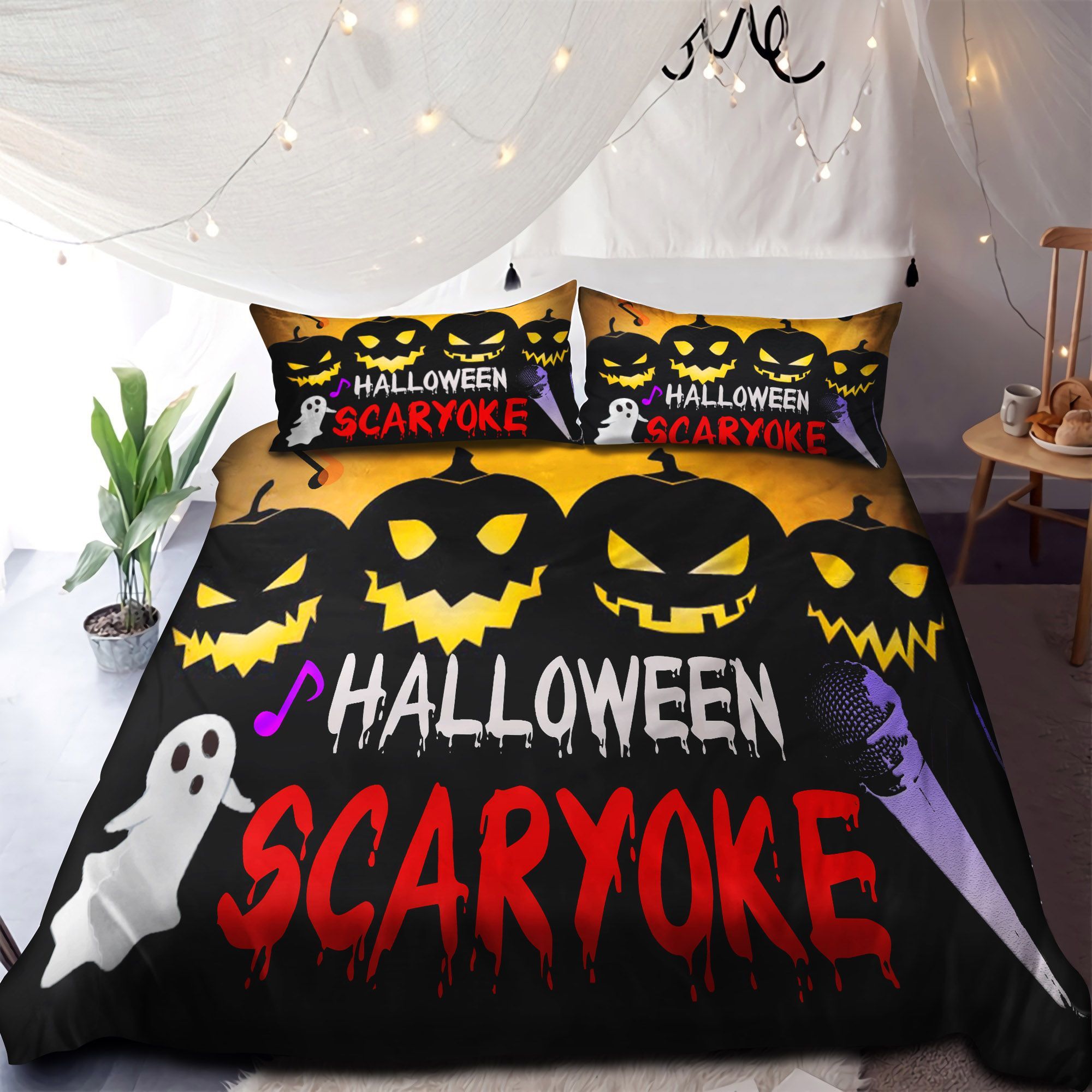 Halloween Skaryoke Bedding Set