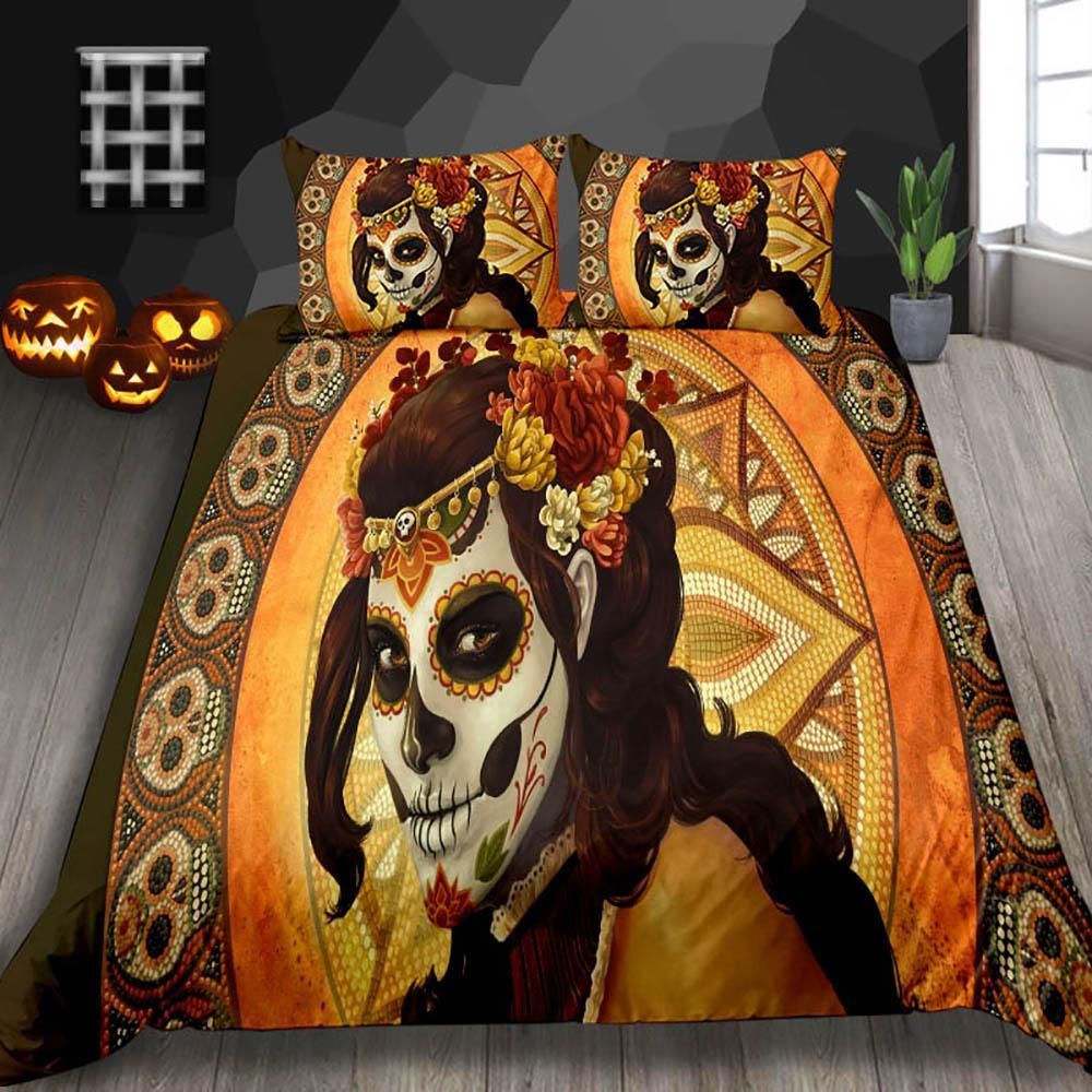 Halloween Tribal Style Beautiful Girl Bedding Set