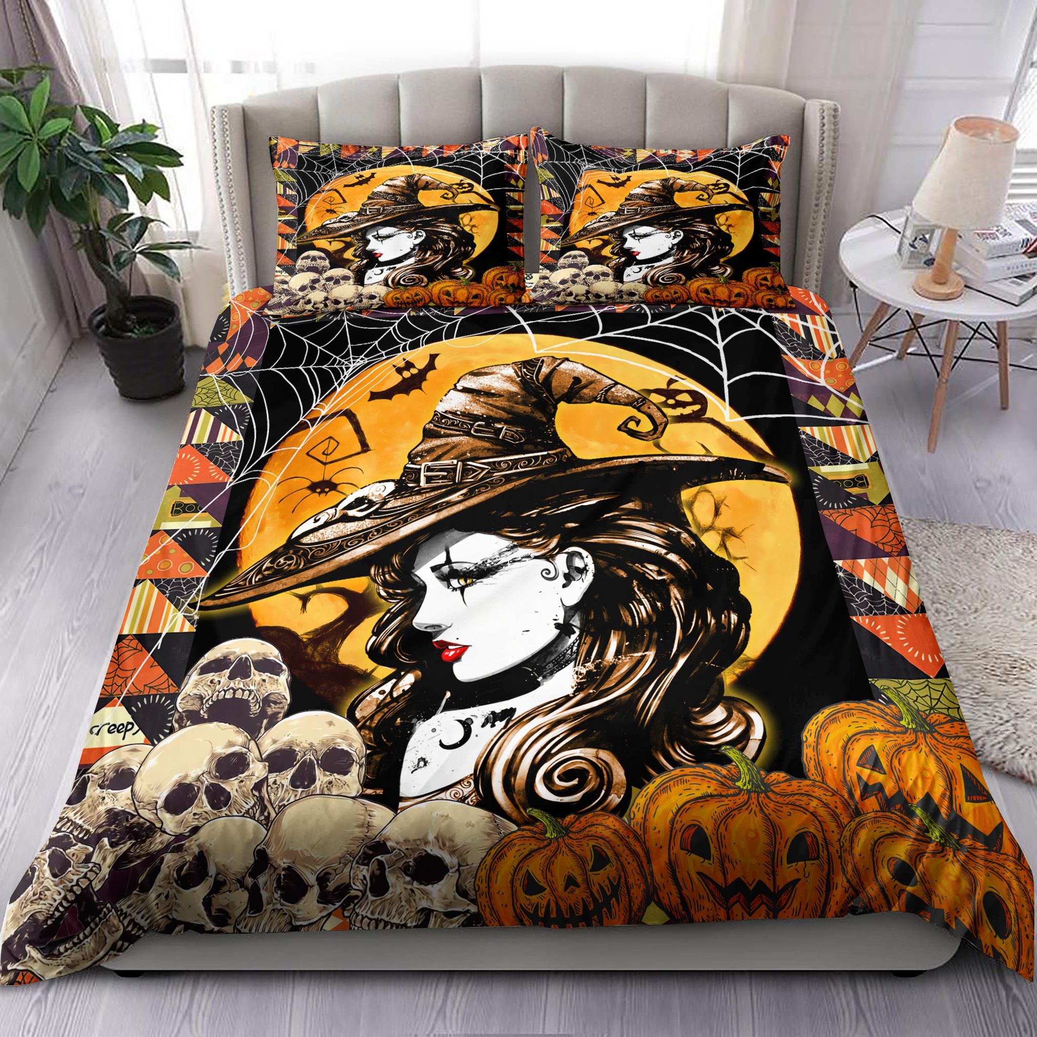Halloween Witch Bedding Set