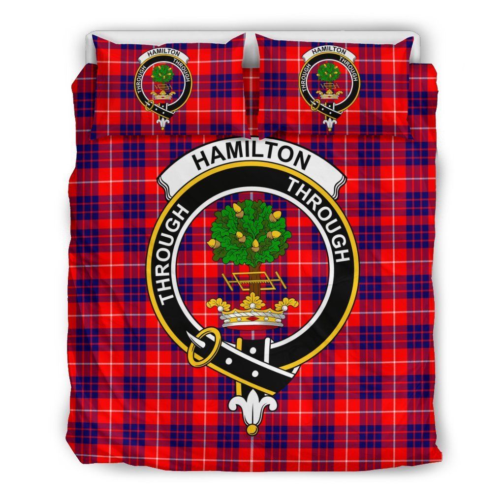 Hamilton Clan Badge Tartan Bedding Set