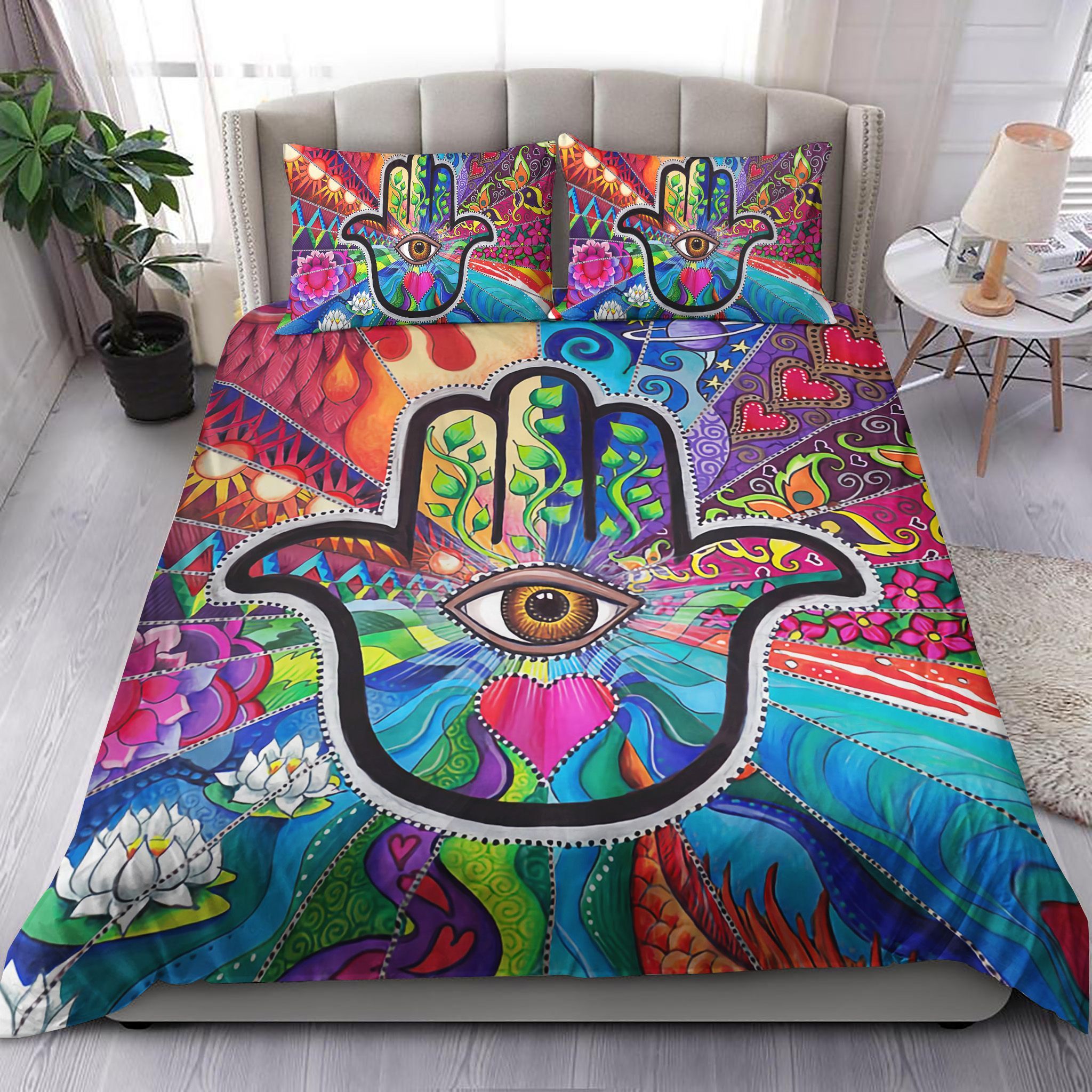 Hamsa Colorful Bedding Set