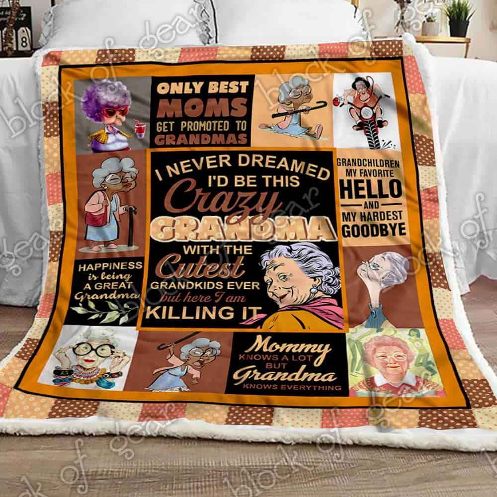 Hapiness Is Being A Great Grandma Fleece Blanket